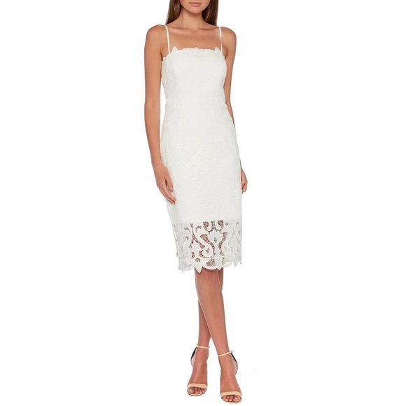 BARDOT Lina Lace Sheath Dress in Ivory - Picture 4 of 4